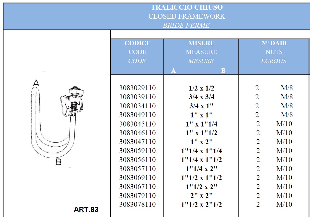 Traliccio a filo chiuso Art 83 - immagine 3