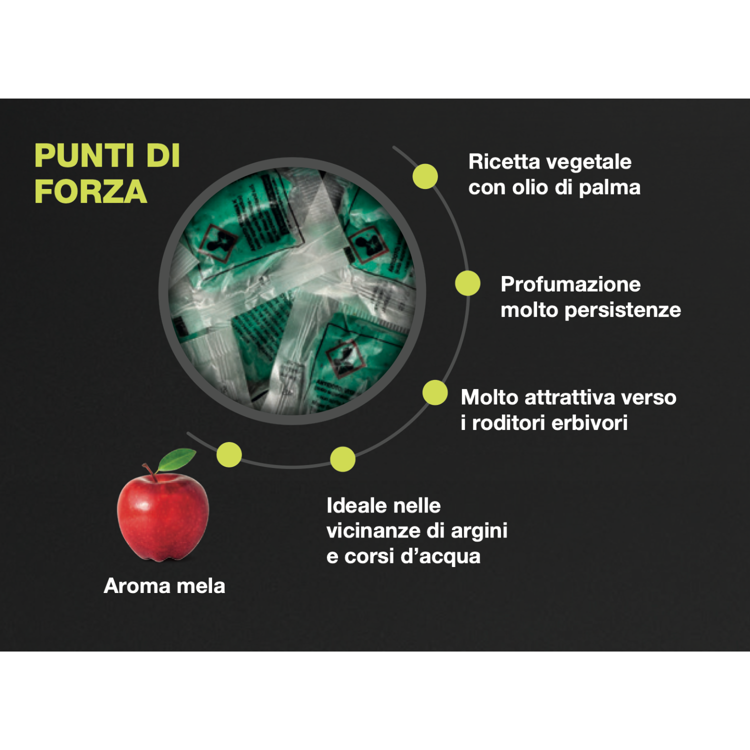 Topicida Bocaraton pasta forte bustine gusto mela - immagine 3