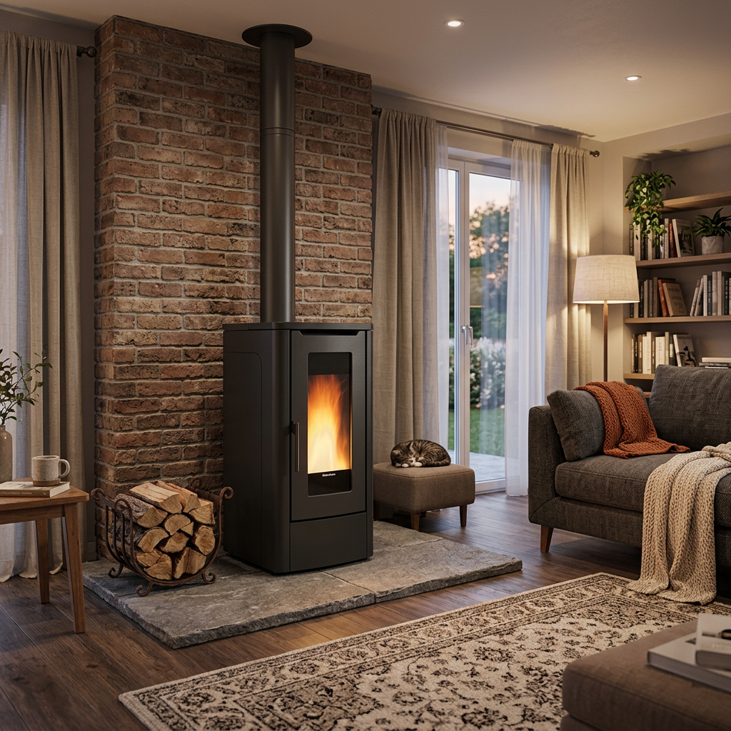 Stufa Teorema nordica Extraflame Nera - immagine 2